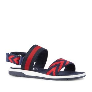 GUCCI Chevron Leather Sandals